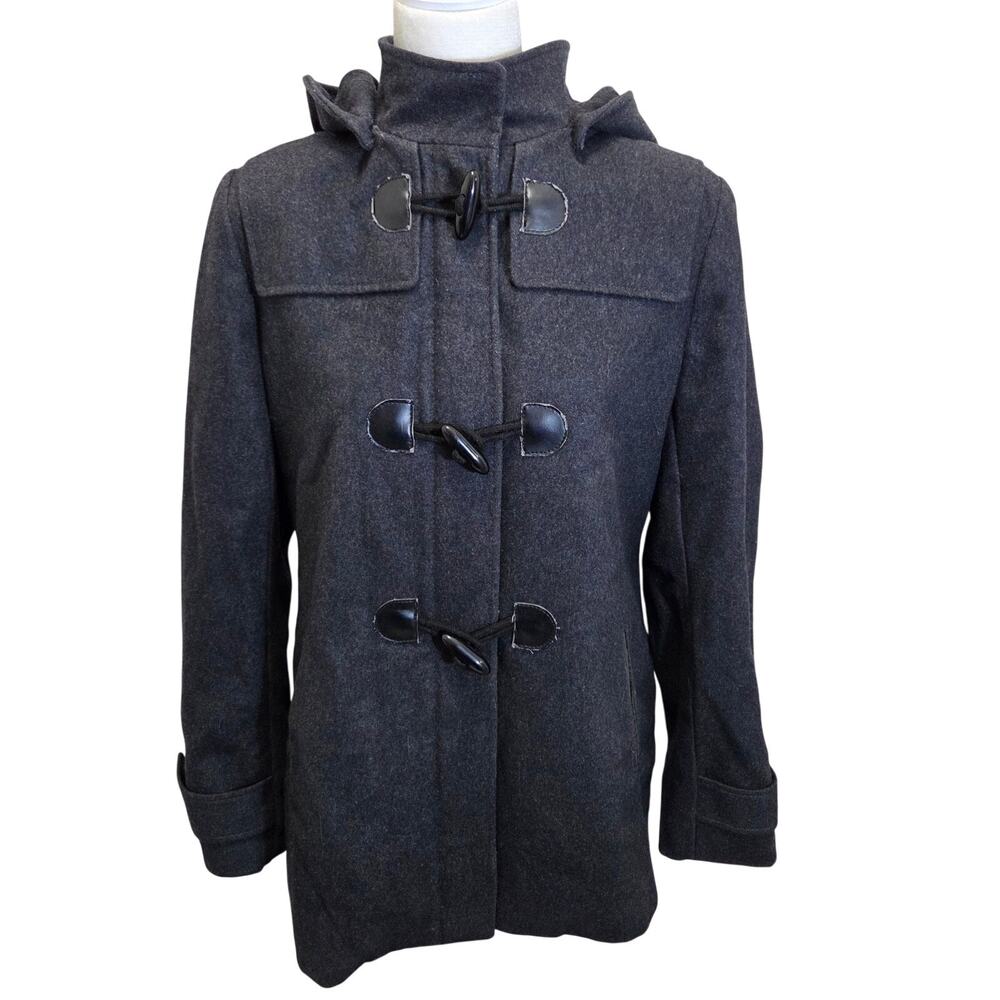 Croft & Barrow Grey Wool Coat Woman's Size Medium